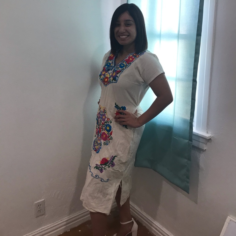 Authentic Mexican Embroidered Dress